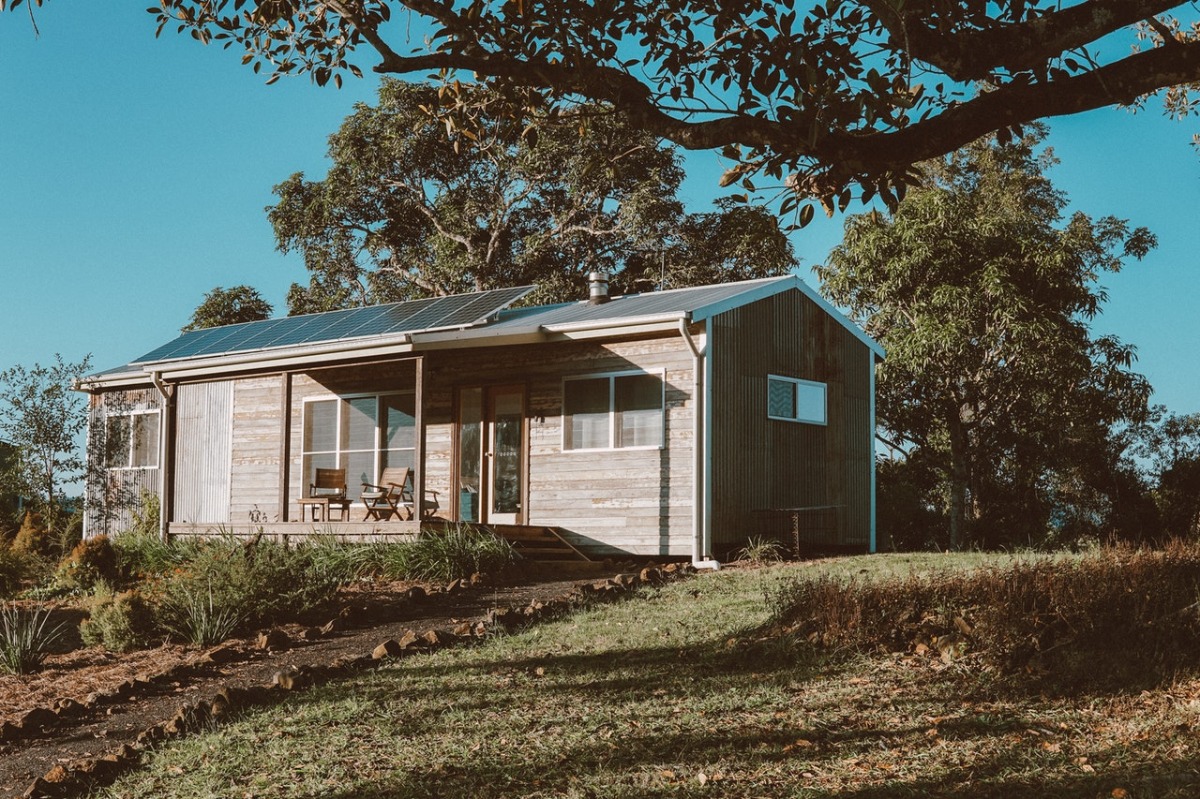 home with solar panels