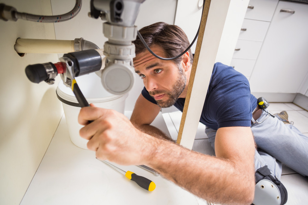 A homeowner maintaining the home