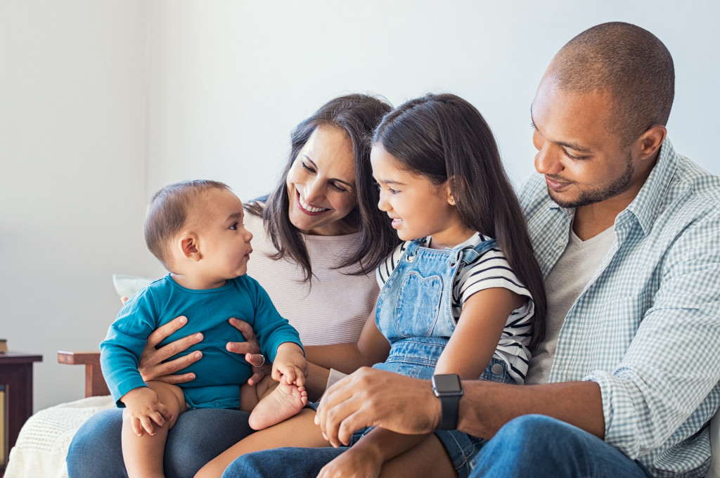 Family spending quality time together.