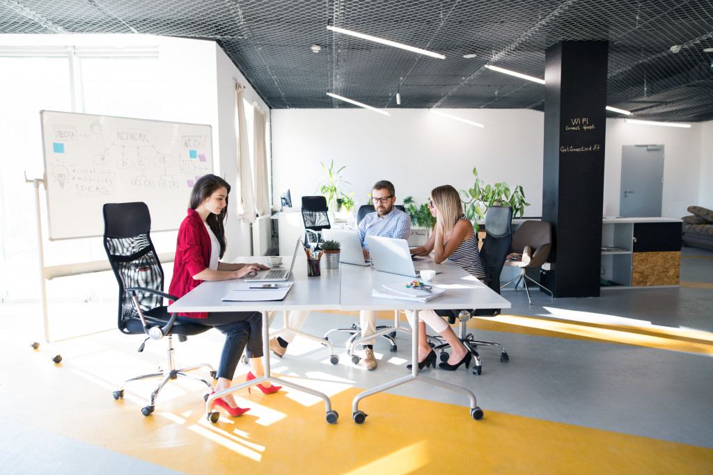 modern office interior minimalist